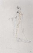 Fernand Khnopff Costume Drawing For Le Roi Arthus Genievre Spain oil painting artist